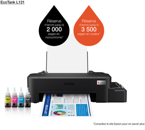 Epson EcoTank L121 Imprimante à réservoirs rechargeables Jet d'encre Casablanca